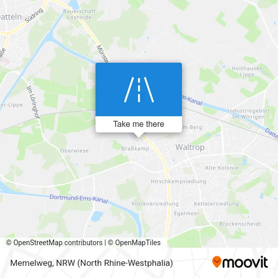 Карта Memelweg