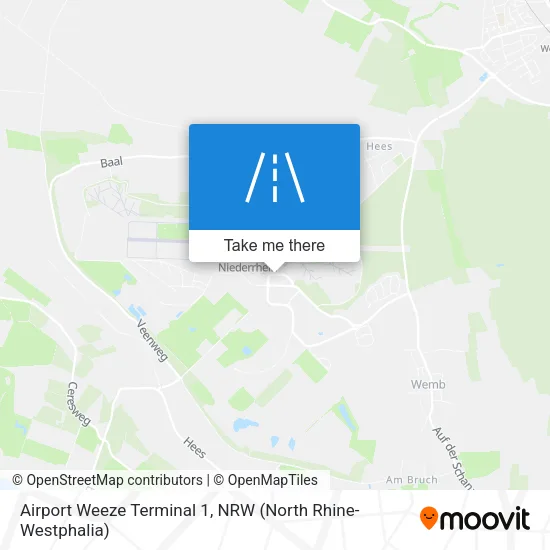 Airport Weeze Terminal 1 map