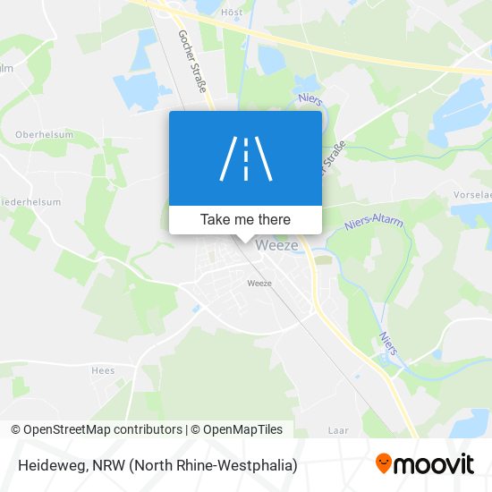 Heideweg map