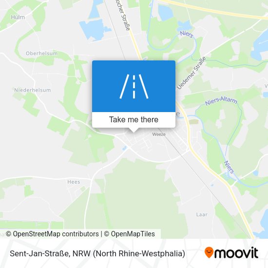 Sent-Jan-Straße map