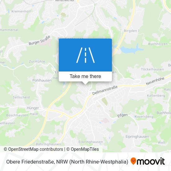 Obere Friedenstraße map