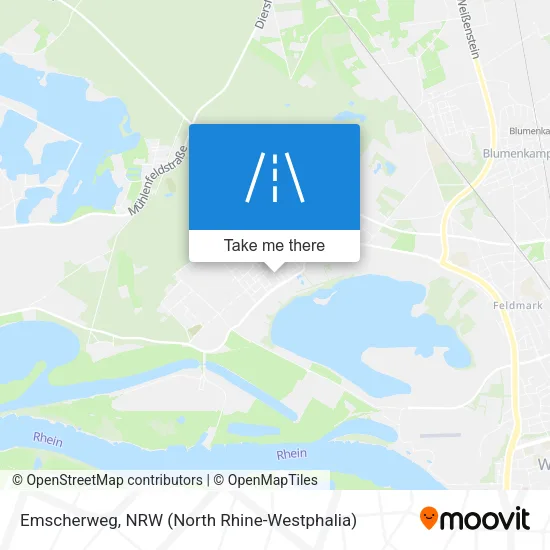 Emscherweg map