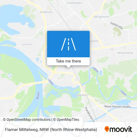 Flamer Mittelweg map