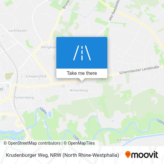 Krudenburger Weg map