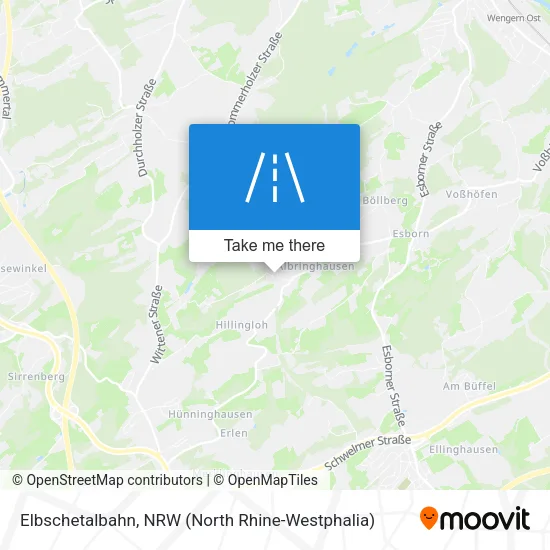 Карта Elbschetalbahn