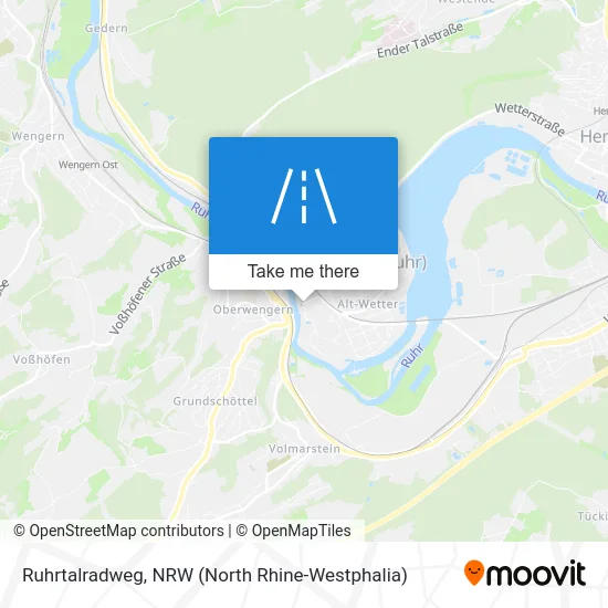 Карта Ruhrtalradweg