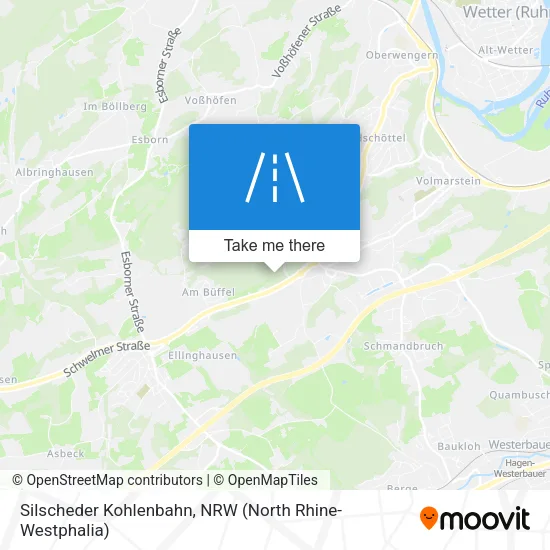 Карта Silscheder Kohlenbahn