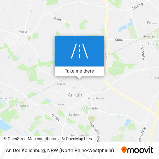 An Der Kollenburg map