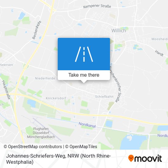 Johannes-Schriefers-Weg map