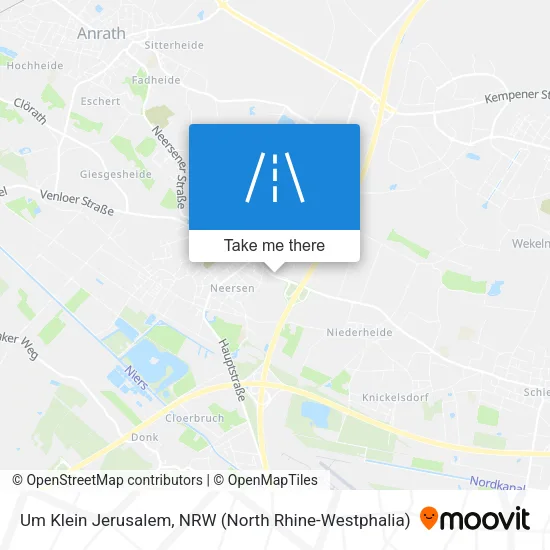 Карта Um Klein Jerusalem