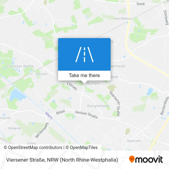 Карта Viersener Straße