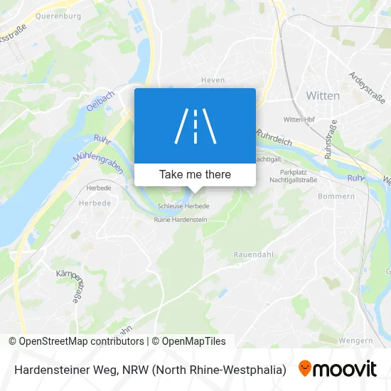 Hardensteiner Weg map