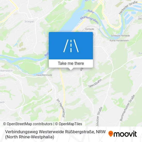 Карта Verbindungsweg Westerweide Rüßbergstraße