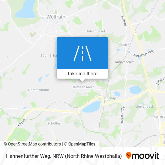 Hahnenfurther Weg map