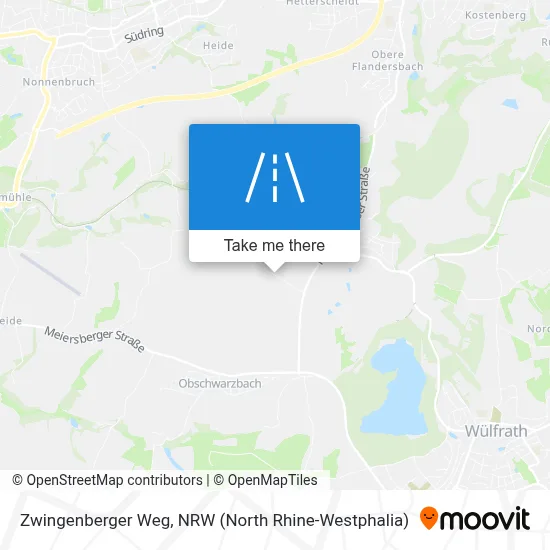 Zwingenberger Weg map