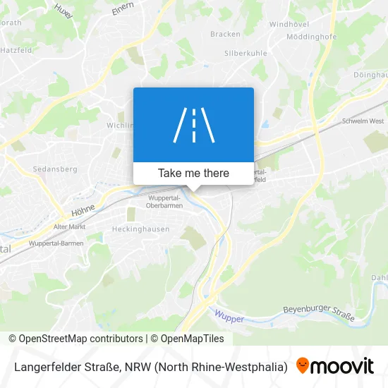 Langerfelder Straße map