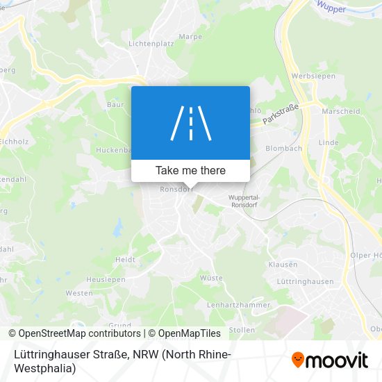 Lüttringhauser Straße map