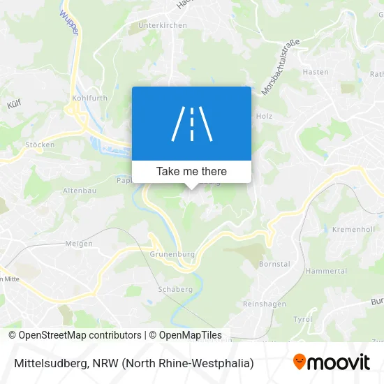 Карта Mittelsudberg
