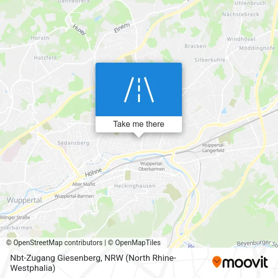 Карта Nbt-Zugang Giesenberg