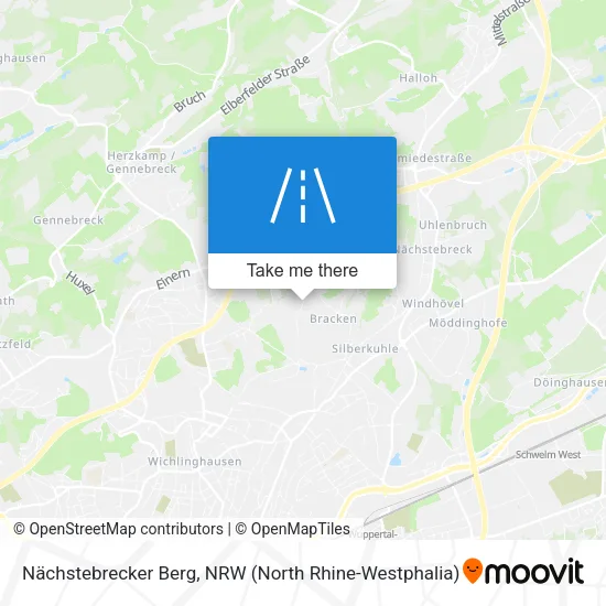 Карта Nächstebrecker Berg