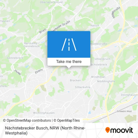 Карта Nächstebrecker Busch