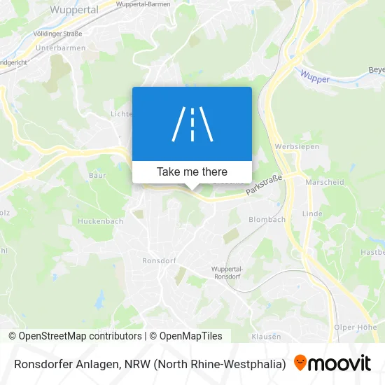 Ronsdorfer Anlagen map