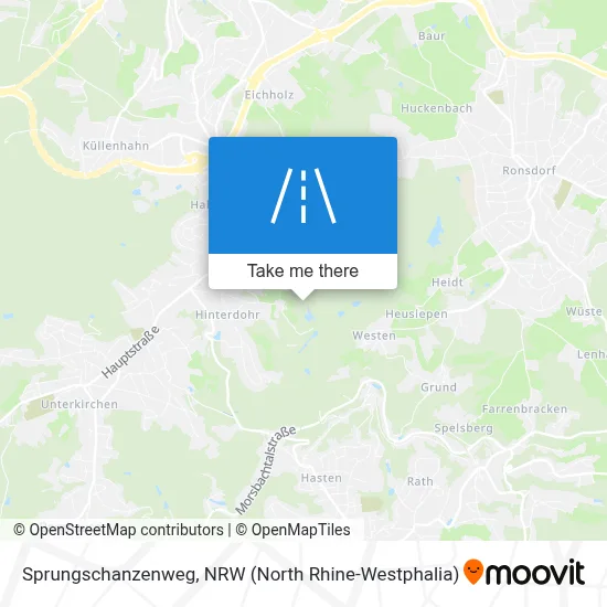 Sprungschanzenweg map