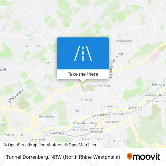 Tunnel Dorrenberg map