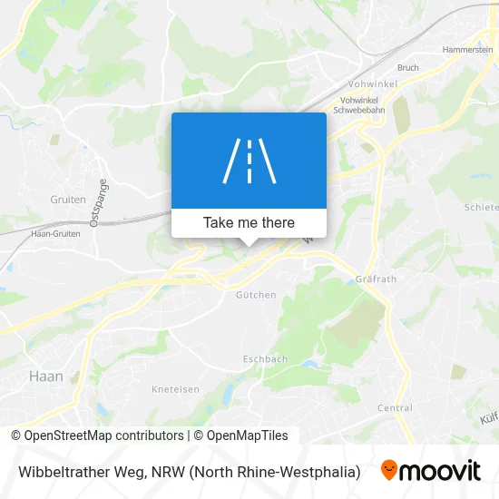 Wibbeltrather Weg map