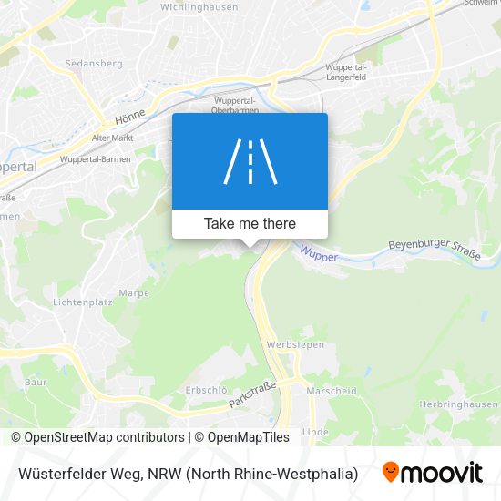 Wüsterfelder Weg map