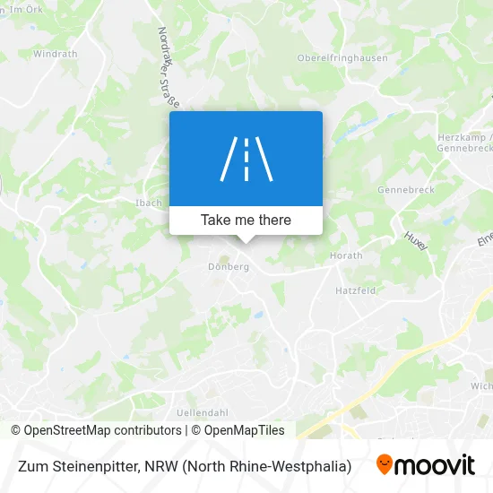 Zum Steinenpitter map