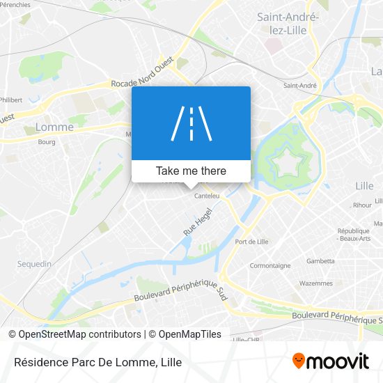 Résidence Parc De Lomme map