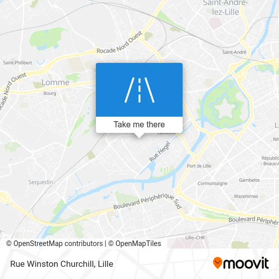 Rue Winston Churchill map