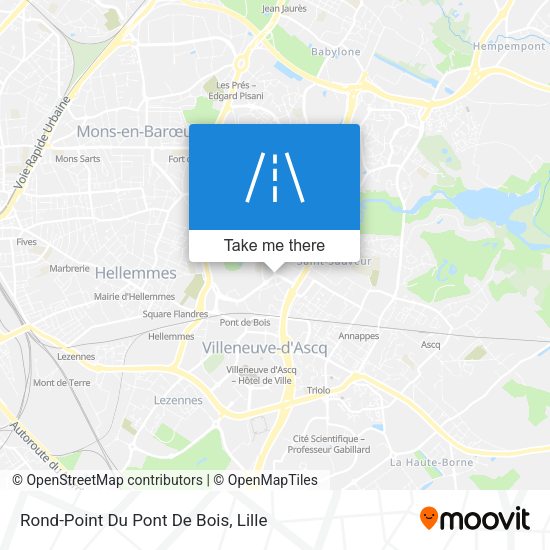Rond-Point Du Pont De Bois map