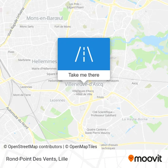 Rond-Point Des Vents map