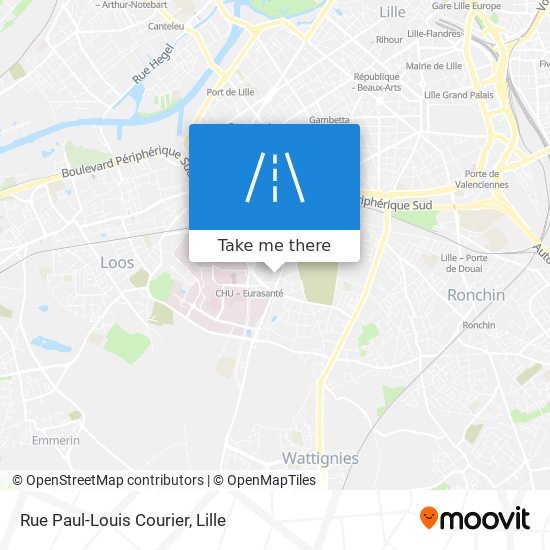 Mapa Rue Paul-Louis Courier