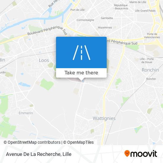 Mapa Avenue De La Recherche