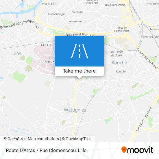Route D'Arras / Rue Clemenceau map