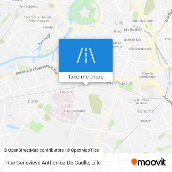 Mapa Rue Geneviève Anthonioz-De Gaulle