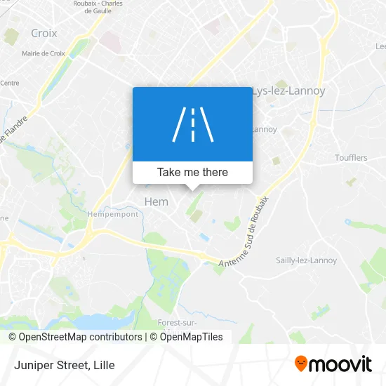 Rue Des Genévriers map