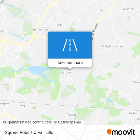 Square Robert Orval map