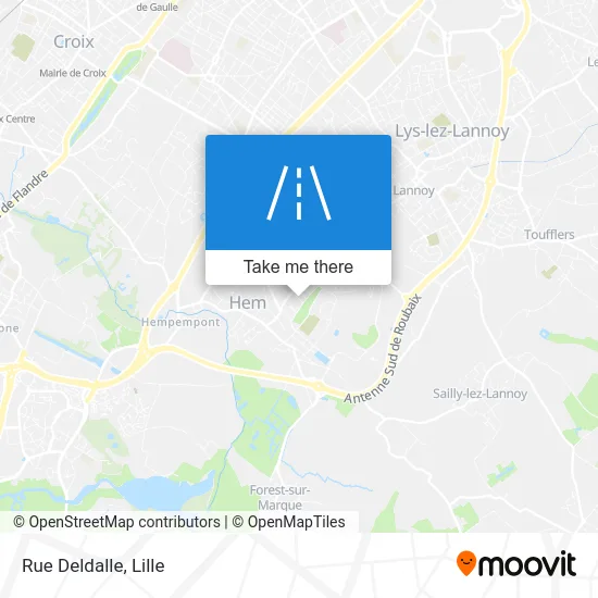 Rue Deldalle map