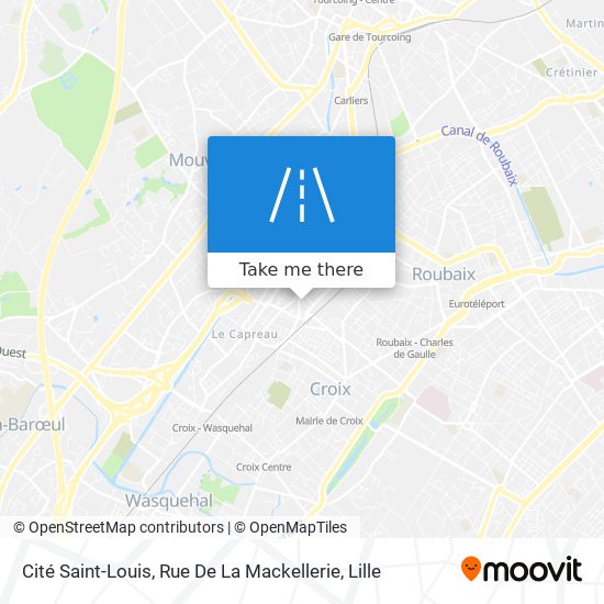 Mapa Cité Saint-Louis, Rue De La Mackellerie