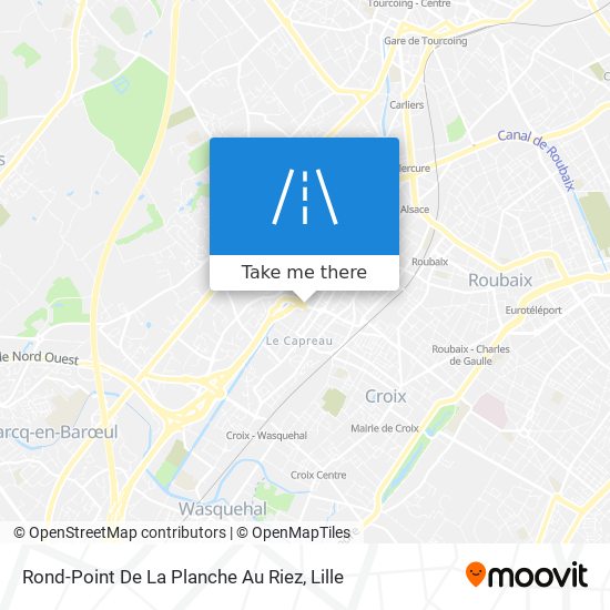 Rond-Point De La Planche Au Riez map