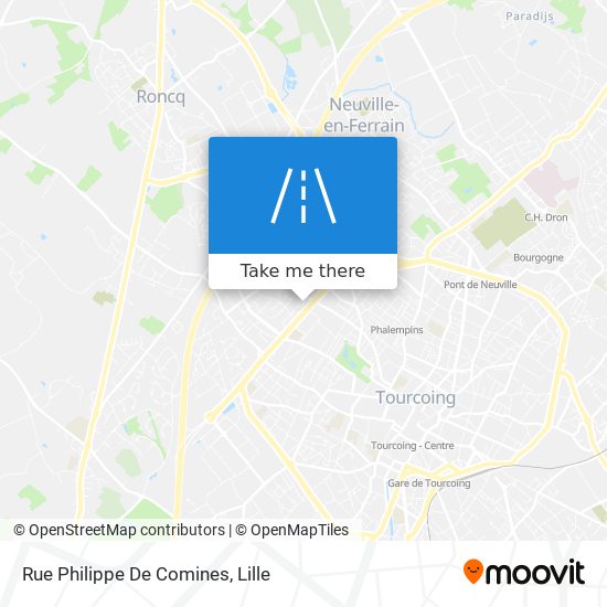 Mapa Rue Philippe De Comines