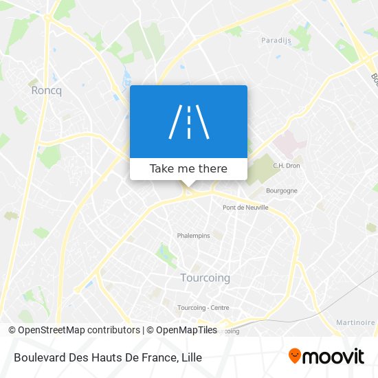 Mapa Boulevard Des Hauts De France