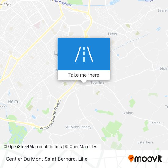 Sentier Du Mont Saint-Bernard map