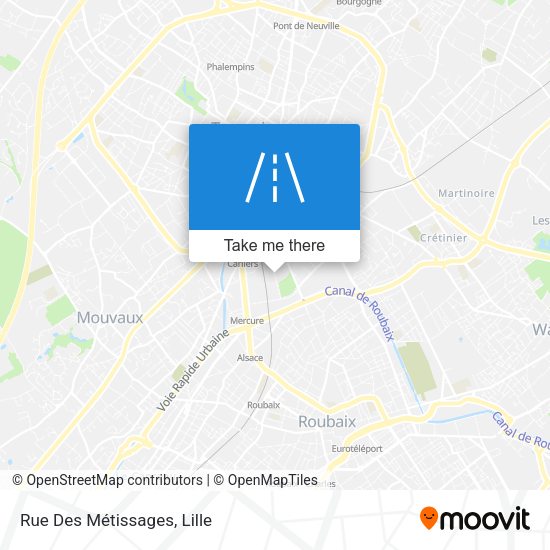 Rue Des Métissages map