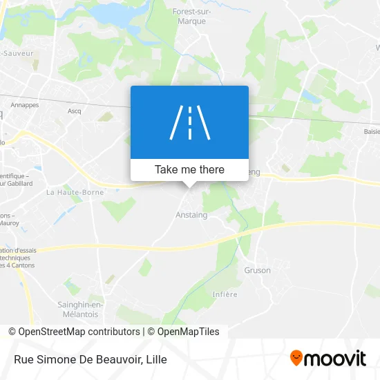 Rue Simone De Beauvoir map