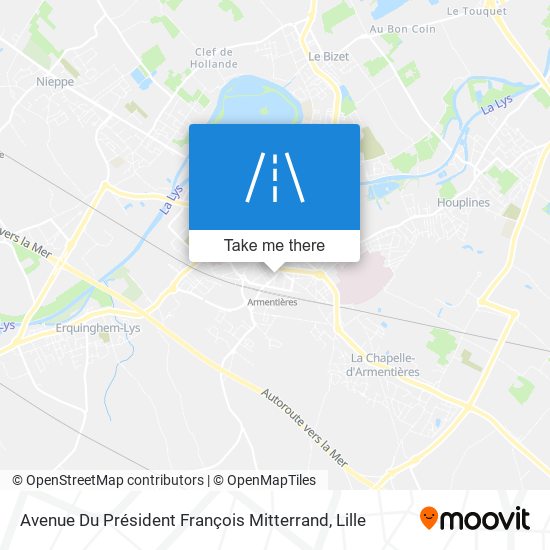 Mapa Avenue Du Président François Mitterrand
